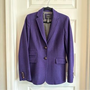 J. Crew Purple Wool Blazer